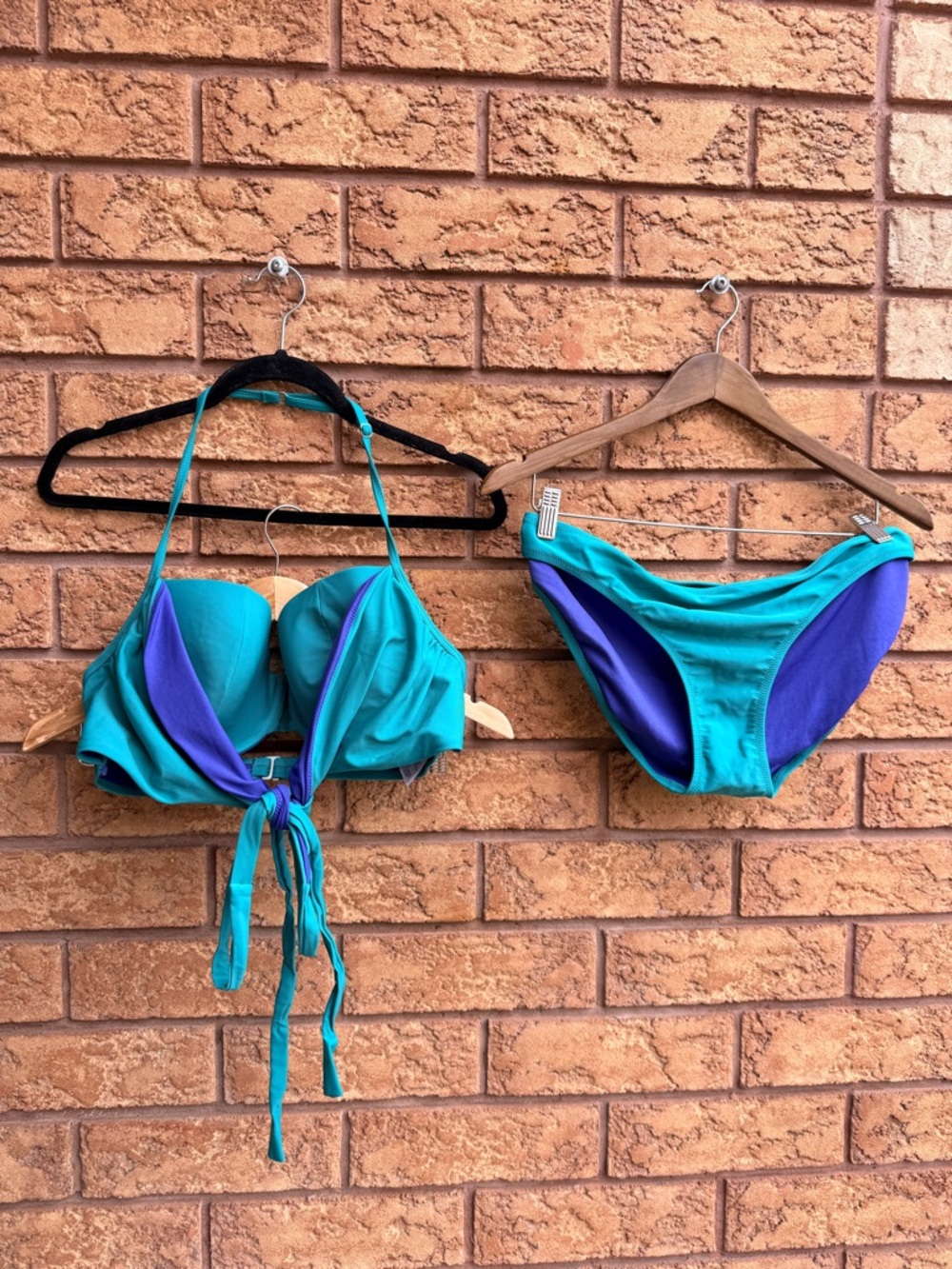 Old Navy Turquoise Wrap‎ Tie Bikini